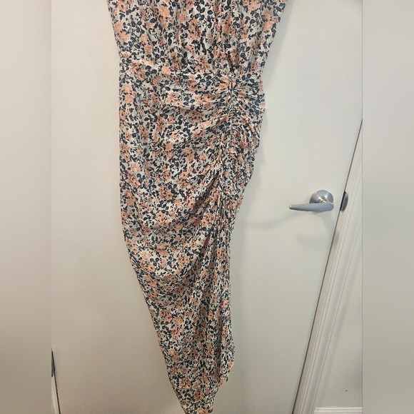 Veronica Beard Brynlee Ruched Floral Slit Dress - Picture 6 of 12